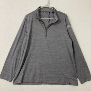 Travis Matthew Gray 1/4 Zip Long Sleeve Pull-over Top size XXL